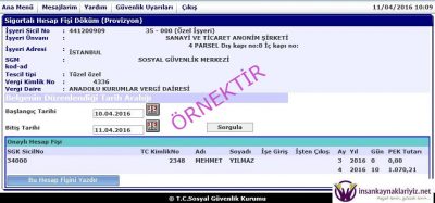 sigortalı hesap fişi düzenleme resimli anlatım 4 - insankaynaklariyiz.net